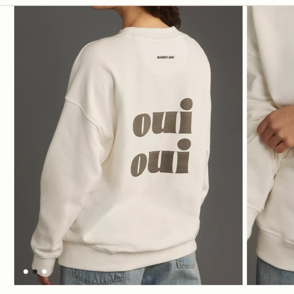 Araminta James Oui Crewneck pullover sweatshirt